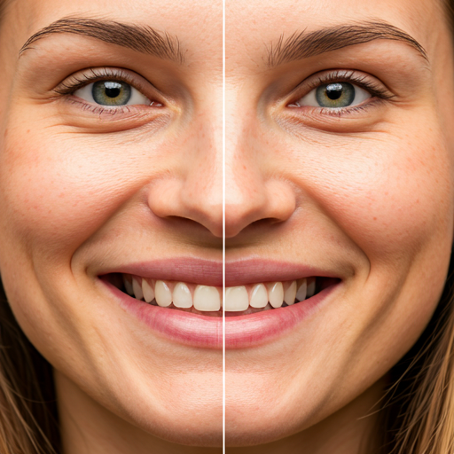 Smile transformation before after